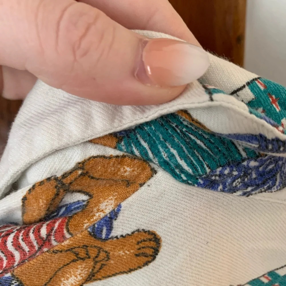 Vintage Foschini Teddy Bear Button Down - Picture 7 of 8